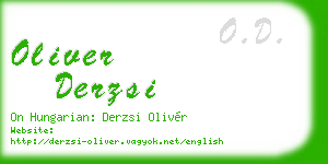 oliver derzsi business card